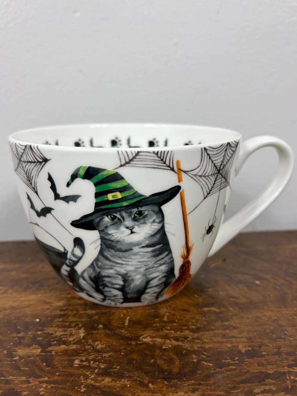 Portobello Bone China Halloween Cat Witch Tea Cup